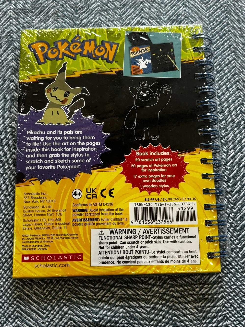 Pokémon Ultimate Sketch Challenge - Black & Orange Sketchbook by Scholastic